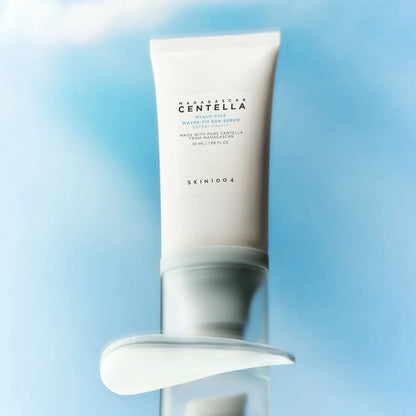 SKIN1004 Hyalu-Cica Water-Fit Sun Serum SPF50+ PA++++ || Broad Spectrum UV Protection with Hyaluronic Acid & Centella | Korean Skincare (50ml / 1.69 fl. oz.)