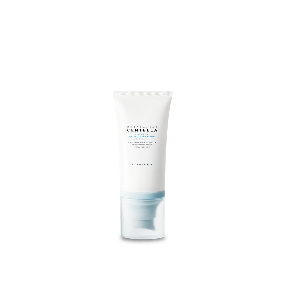 SKIN1004 Hyalu-Cica Water-Fit Sun Serum SPF50+ PA++++ || Broad Spectrum UV Protection with Hyaluronic Acid & Centella | Korean Skincare (50ml / 1.69 fl. oz.)